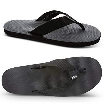 Men's Classic Haleiwa Scott Hawaii Sandal | Waterproof Black Flip Flops