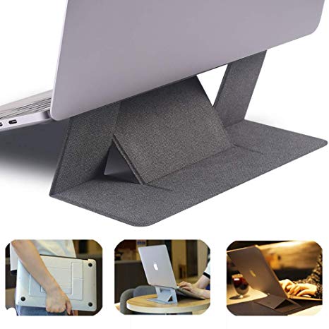 Portable Laptop Stand, Adjustable Folding Invisible Laptop Computer Stand Invisible Lightweight Laptop Stand fit for laptops up to 15.6” for Tablets, MacBook, Dell, ASUS