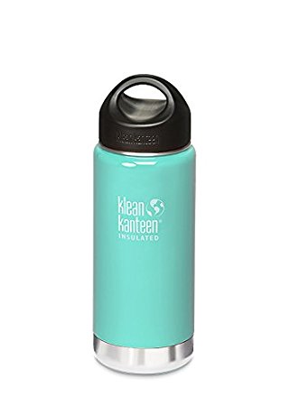 Klean Kanteen 16-Ounce Wide Insulated Stainless Steel Bottle With Loop Cap