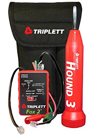 Triplett Fox & Hound 3399 Premium Wire and Cable Tracing Kit with Tone Generator and Probe with Adjustable Sensitivity