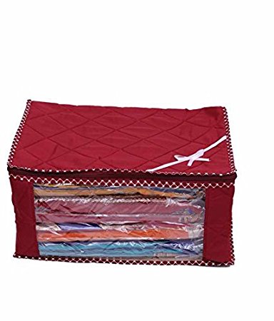 Kuber Industries™ 3 Layered Quilted Multi Saree Cover (10-15 Sarees Capacity)