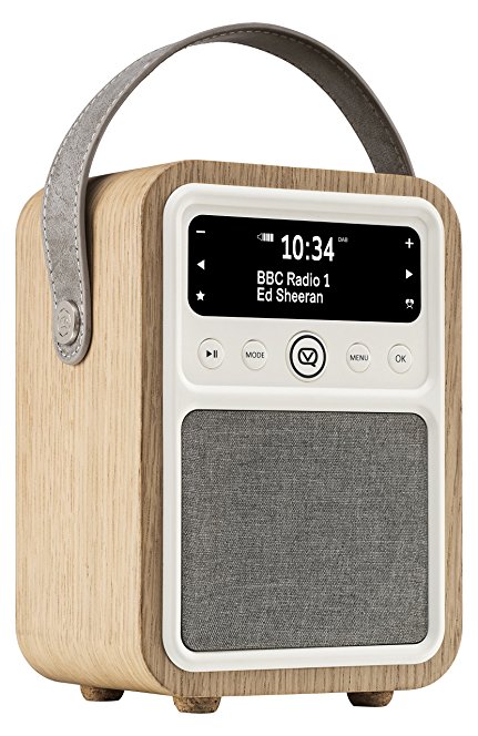 VQ Monty DAB & DAB  Digital Radio with FM, Bluetooth & Alarm Clock – Real  Wood Case Oak