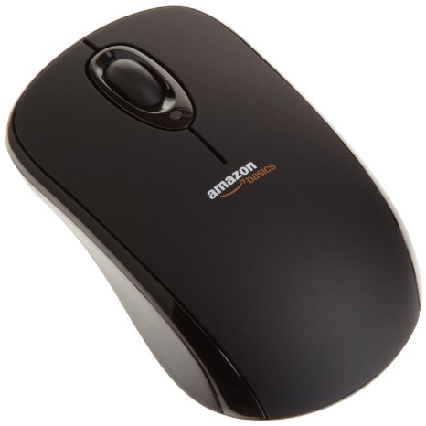 AmazonBasics Wireless Mouse with Nano Receiver