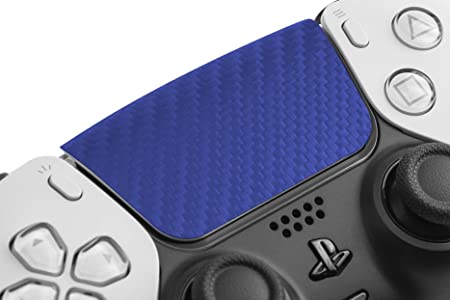 TouchProtect PS5 - Easily Add Protection, Enhanced Texture, and Style to Your Dualsense Controller (Carbon Blue)