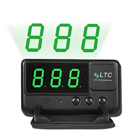 LTC® Original Digital Universal Car HUD GPS Speedometer Overspeed Alarm Windshield Project for All Vehicle