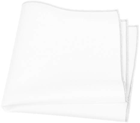 Flairs New York Gentleman's Essentials Weekend Casual White Pocket Square