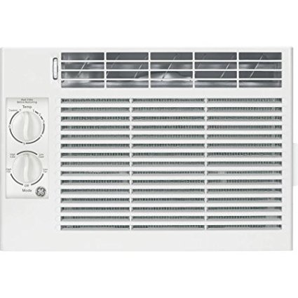 General Electric AEY05LV 5,000 BTU 150 Sq Ft, EZ Mount Window Kit, Window Air Conditioner, 115V Electrical Outlet, White Color