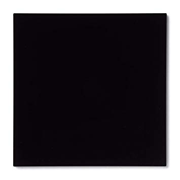 Rock Hard Plastics - 12" x 12" Black Acrylic Sheet Lucite Plexiglass - (.118" (1/8")
