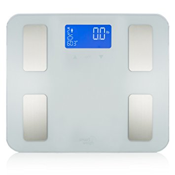Smart Weigh Digital Bathroom Scale, Personal Body Weight Scale and BMI Scale for Weight Loss Management, Body Fat Scale with Large LCD Display