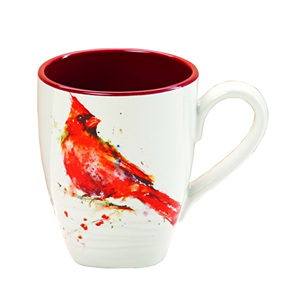 Dean Crouser Stoneware Cardinal Mug