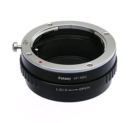 Fotasy ANAF Sony Minolta MA AF Lens to Sony NEX E-Mount Camera Adapter (Black)