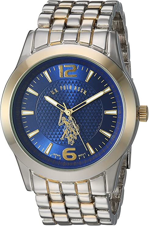 U.S. Polo Assn. Men's Analog-Quartz Watch with Alloy Strap, Two Tone, 23.8 (Model: USC80466)