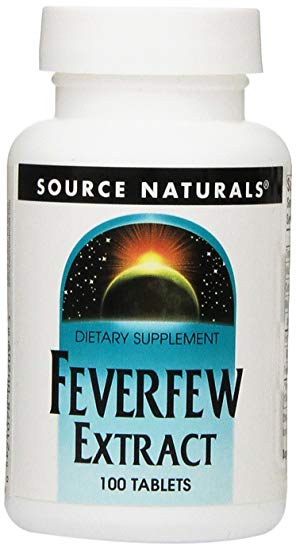 Source Naturals Feverfew Extract, 100 Tablets