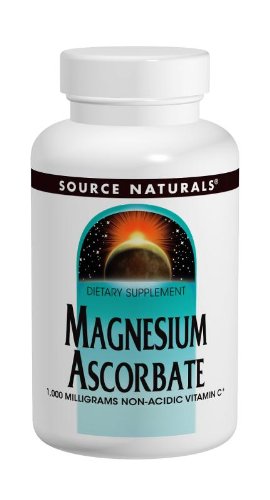 SOURCE NATURALS Magnesium Ascorbate 1000 Mg Tablet, 120 Count