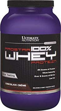 Ultimate Nutrition Prostar 100% Whey Protein Isolate Powder, Chocolate Crème, 2 Pounds