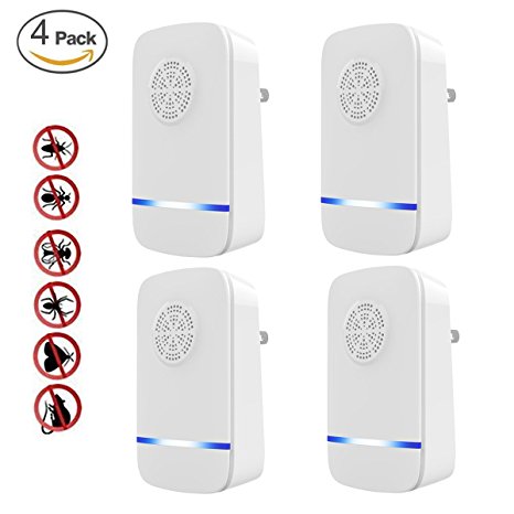 Ultrasonic Pest Repellent, ADiPROD Home Nontoxic Electronic Pest Control Plug In Pest Repeller Reject for Insect Rodents, Mice, Roaches, Bugs, fleas, Mosquitoes, Spiders