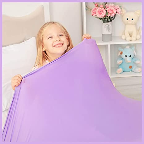 Sensory Compression Blanket | Lycra Bed Sheet for Kids & Adults | Deep Relaxing Feeling, Release Oxytocin | Helps with: SDP, Anxiety, ADHD, Autism and More | Breathable, Cool & Strechable | Twin Size