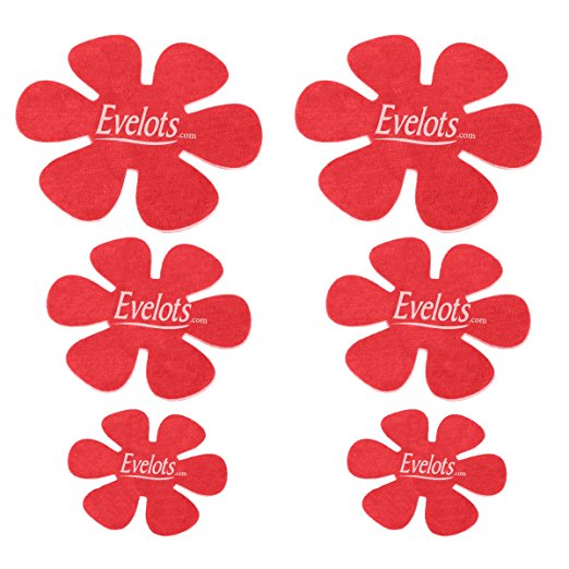 Evelots Lot of 6 Pan Protectors For Kitchenware Surface Protector,All Sizes, Red