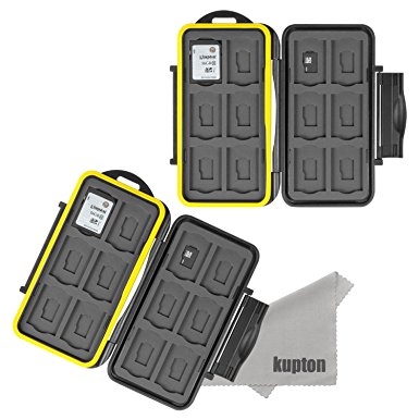 Kupton 24-slot Memory Card Carrying Case (2 Pieces)