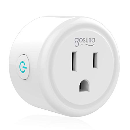 Gosund Smart Plug WiFi Outlet Smart Socket Compatible with Alexa, Google Home and IFTTT, No Hub Required, Passed ETL and FCC (1 Pack).