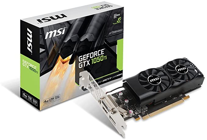 MSI Low Profile Compatible Graphics Cards GeForce GTX 1050 Ti 4GT LP