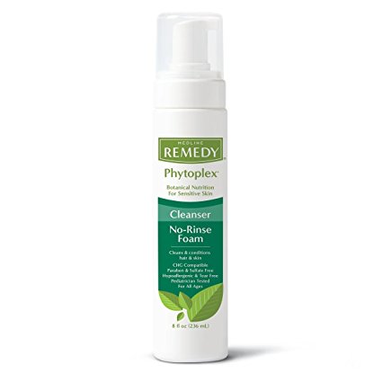 Medline Remedy Phytoplex Hydrating Cleansing Foam, 8 Fluid Ounce