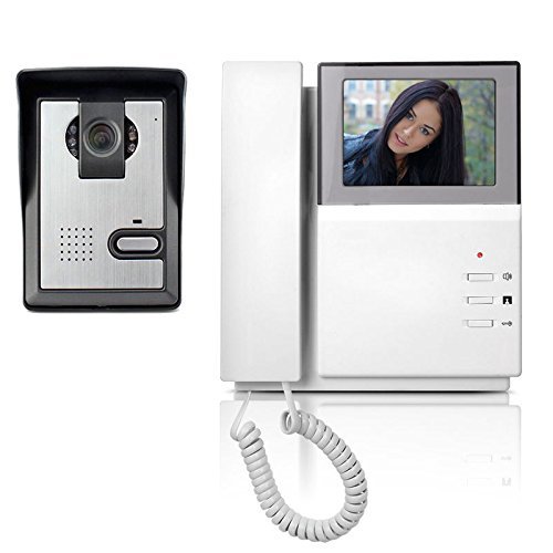 Video Doorbell Phone, YOKKAO Video Intercom Monitor 4.3” Door Phone Home Security Color TFT LCD HD Wired for House Office Apartment
