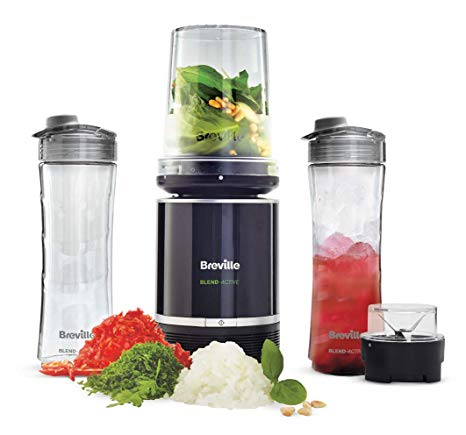 Breville Blend Active Pro Food Prep Personal Blender with Mini Food Processor and Spice Grinder VBL212