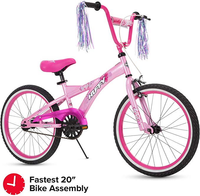 Huffy Kids Bike Go Girl & Ignyte 20 inch, Quick Connect or Regular Assembly, Kickstand Included