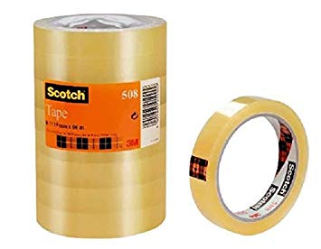 Scotch 19 mm x 66 m General Purpose Transparent Office Utility Tape, Clear , 8 Rolls