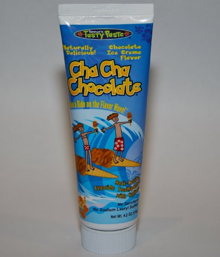 Tanner's Tasty Paste Cha Cha Chocolate Anti-Cavity Fluoride Toothpaste 4.2 oz.