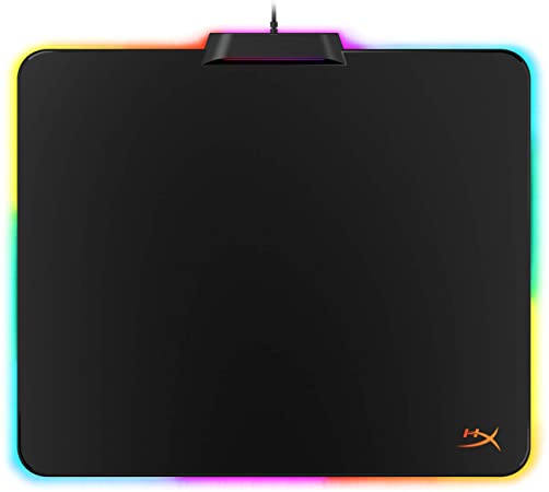 HyperX Fury Ultra – Gaming Mouse Pad – Large – 360° RGB Lighting – 20 RGB LED Zones – Low Friction Hard Surface – Anti-Slip Rubber Base, HX-MPFU-M