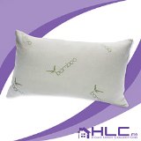 HLCME Bamboo Comfort Memory Foam Pillow - Never Stays Flat - Relieves Snoring Neck Pain Migrains and Asthma - Queen