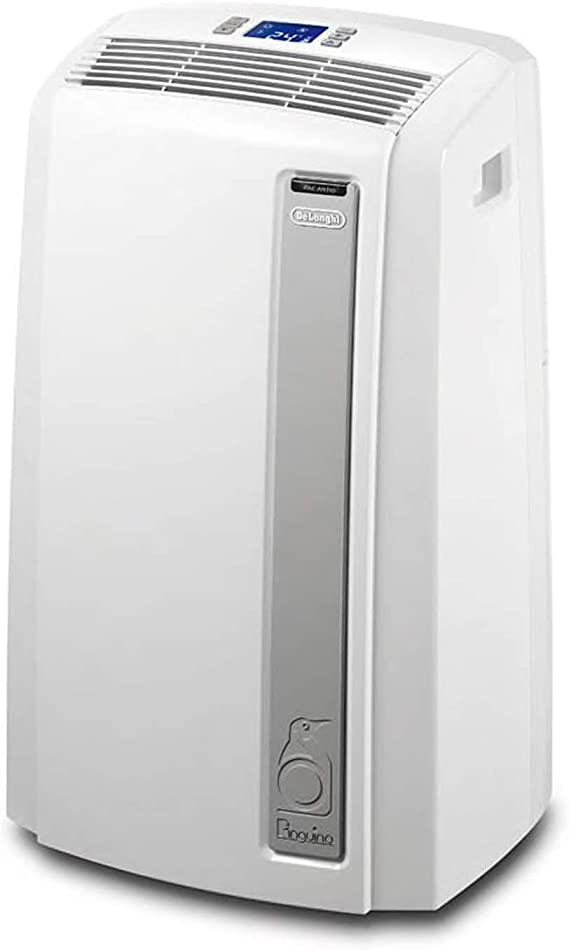 DeLonghi PACAN130HPESWH Pinguino 4-in-1 Climate Control Device Portable Home Air Conditioner, Space Heater, Dehumidifier, and Fan Cooling Unit, White (Renewed)
