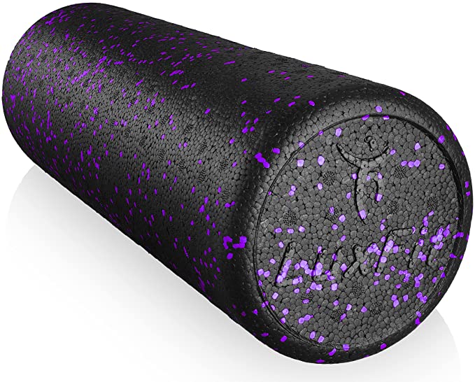 Foam Roller, LuxFit Speckled Foam Rollers for Muscles '3 Year Warranty' with Free Online Instructional Video Extra Firm High Density for Physical Therapy, Exercise, Deep Tissue Muscle Massage