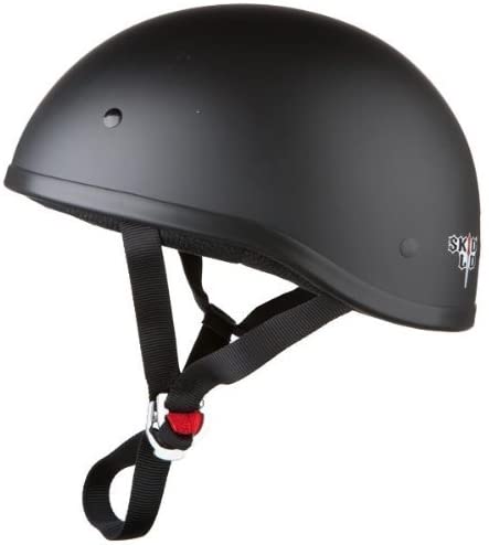 Skid Lid Original Helmet (Flat Black, Medium)