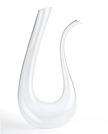 Glass Wine Decanter by HiCoup - Artisan Made, Mouth-Blown and Lead-free Crystal Glass Red Wine Carafe (800ml)