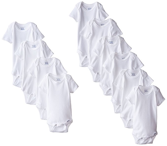 Gerber Unisex Baby 10 Piece Onesies Bundle