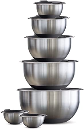 Tramontina Mixing Bowls, 14 Pc, Gray