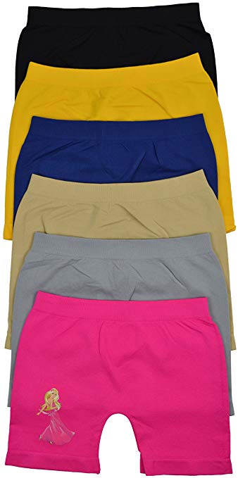 ToBeInStyle Girl's Pack of 6 Long Boyshorts