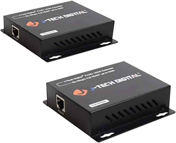 J-tech Digital Hdmi Extender Over TCP/IP Ethernet/Over Single Cat5e/cat6 Cable 1080p with Ir - Up to 400 Ft
