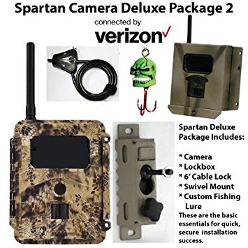 Spartan (GC-VCTb) Verizon Black Out - Deluxe Pkg (Camera,Box,Lock & Swivel Mount)