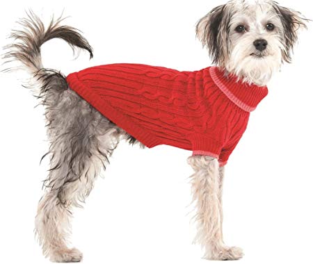 Fashion Pet Classic Cable Dog Sweater