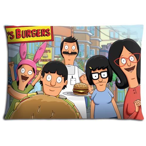 16x24 16"x24" 40x60cm bedding pillow covers case Polyester Cotton easy cleaning comfort Bob's Burgers