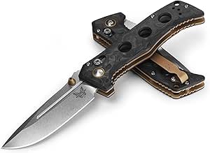 Benchmade - Mini Adamas 273 Tactical Knife with Black Marbled Carbon Fiber Handle (273-03)