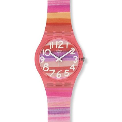 Swatch Atilbe Graphic Dial Plastic Quartz Ladies Watch GP140