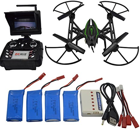 Blomiky JXD 510G 5.8G FPV Drone with 2.0MP HD Real-time Camera High Hold RC Quadcopter 510G with extra 4 battery