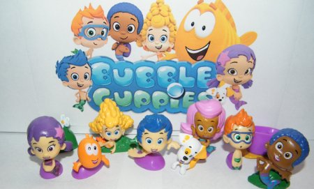 Nickelodeon Bubble Guppies Deluxe Figure Set Toy Playset of 12 with Gil, Molly, Bubble Puppy, Mr.Grouper, Guppies and More!