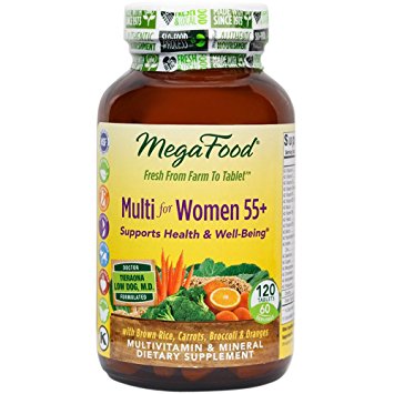 MegaFood - Multi for Women 55 , A Balanced Whole Food Multivitamin, 120 Tablets