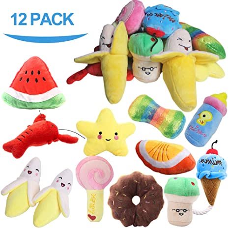 PLAYJOY Puppy Chew Toys/Small Dog Toys,Dog Toys for Small Medium Dogs, Interactive Dog Toys for Boredom, Squeaky Plush Dog Toys, Puppy Toys